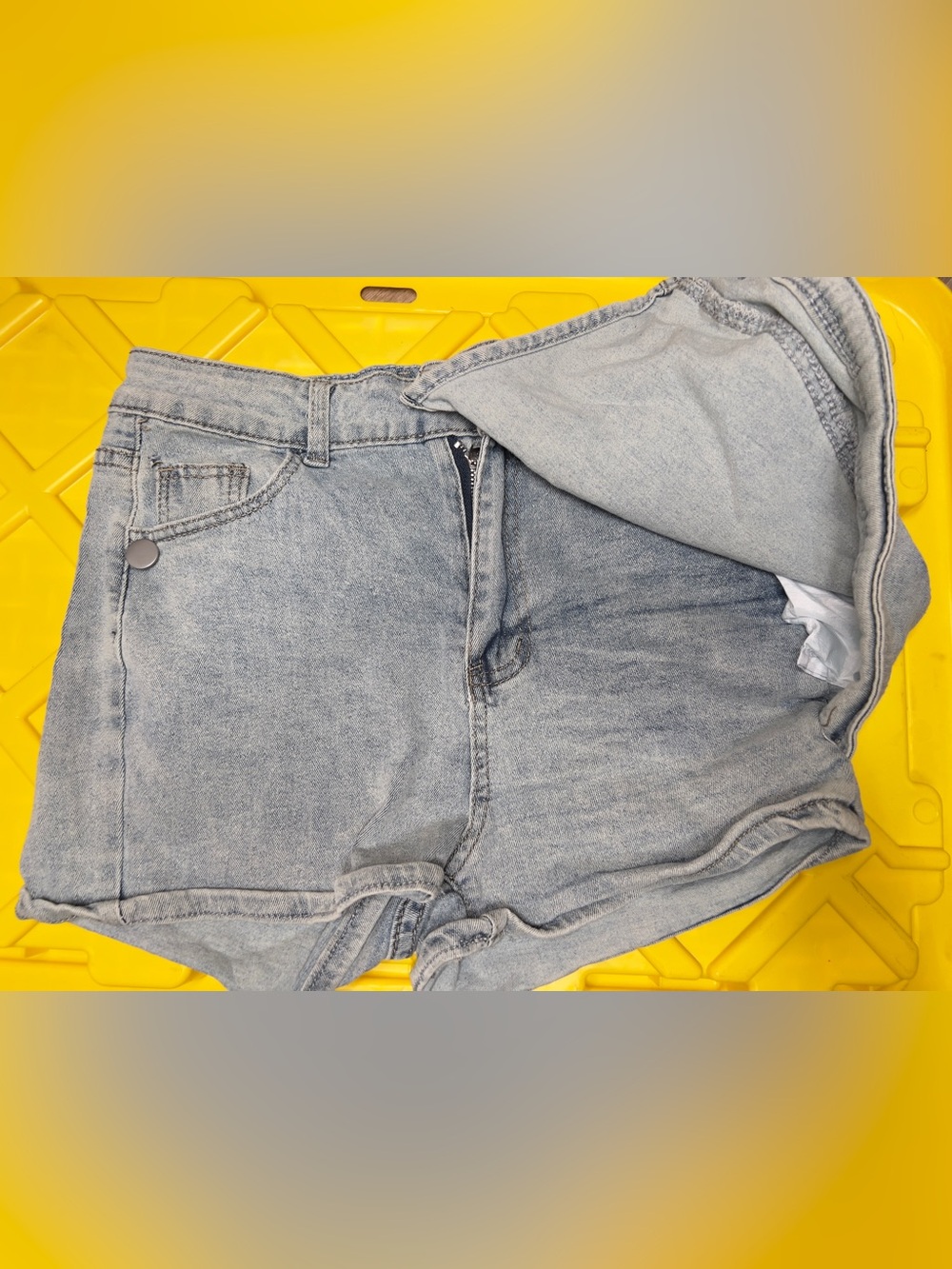 Light Wash Denim Jean skort